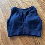 Sunzel Navy Blue Ribbed Active Tank/ Sports Bra Photo 0