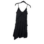 Rebecca Minkoff  Sasha Black Sleeveless Ruffle Mini Dress Sz. XS Photo 3