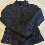 Lululemon Women’s Black and Gray Zip-Up Jacket/Sweatshirt - Size 6 Photo 0