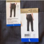 Mondetta ‎ Herringbone Straight Leg Fleece Pants Womens Large High Rise Photo 6