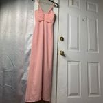 Bariano  BHLDN Peach pleated maxi gown size XS bridesmaid wedding‎ guest summer Photo 4