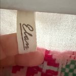 Elan  oversized White with Pink and Green Accents dress with pockets Photo 2