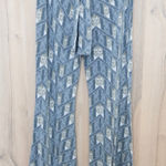 Free People  Womens Flare Pants Size XS Gray Geometric Boho Indie Festival Photo 0