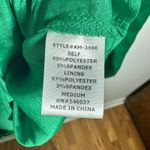 Vestique Dress Women M Kelly Green Long Sleeve Sheath Holiday Cocktail Party Photo 6