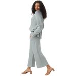 The Normal Brand Helen Henley Wide Leg Pants Thermal Sweater Set Sea Blue XS / S Photo 2