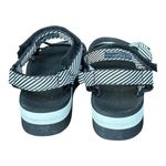 Teva Flatform Sandals Universal Candy Stripe Black White Platform Women Size 9 Photo 4