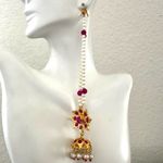 Indian/Pakistani Hyderabadi Jadau Sahara Jhumki Earrings Wedding Bridal Photo 1