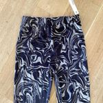 Steele Valerie Velvet Flare Pants in Swirl Pattern Brown Size M Photo 2