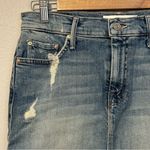 Mother Superior High Waisted Straight A Fray Quite Contrary Skirt Size 28‎ Blue Photo 4