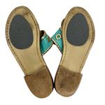 Jack Rogers  Nantucket Gold Sandals 6 Caribbean Blue Photo 7