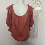 Boutique libian • terracotta rust off shoulder top Size 3X Photo 60