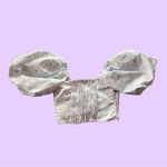 EXPRESS Stunning Puff Sleeve Lilac Floral Crop Top π₯ Photo 3