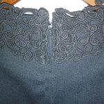 Very Best Vintage 36 XL Black Short Sleeved Lace Trimmed Dress Funeral Photo 4