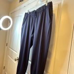 & Other Stories Santiny Womens Navy Blue Jogger Pants Elastic Waist Drawstring Cuffed Ankle 2X # Photo 3