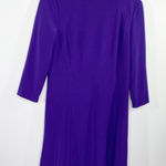 Lauren Ralph Lauren Purple Crew Neck Back Zip Sheath Dress Women's Size 12 Photo 0