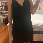 ZARA Black Satin Slip Dress Photo 2