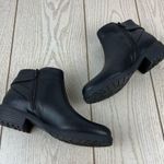 Giani Bernini Brennin Buckled Ankle Booties 10 Black Faux Leather $100 Photo 4