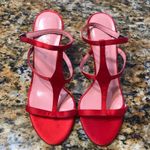 Escada Satin Red Sandal Pumps sz38 Size 8 Photo 3