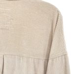 Aerie Corduroy Shacket Cream Oversized Shirt Jacket Photo 9