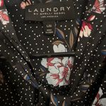 Laundry by Shelli Segal Black Floral Long Sleeve Top Photo 1
