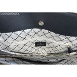 Kate Spade New York Black Crossgrain Leather Double Handles Satchel Shoulder Bag Photo 7