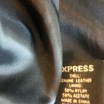 EXPRESS womens long 100% genuin leather coat size 13/14 Photo 9