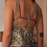 Free People ‘Intimately’ Nights Out Snakeskin Moss Green Bodysuit, Size S, NWOT Photo 3
