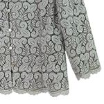 Talbots  Silver Lace Cardigan Blazer Special Occasion Dress Jacket, Size‎ 6 Photo 4