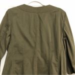 J.Jill ‎ green army utility button down jacket. Cotton stretch women’s size 12 Photo 11