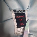 Romwe Y2K Coquette Lace Overlay Tank Top Light Blue Size M/6 Photo 2