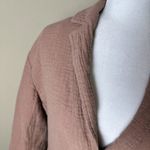 Madewell Linen Blend Gauze Neutral 2 Button Blazer Jacket Size Small Photo 2