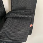 Carbon38 Black Striped Metallic Flared Shimmer Pants Size Medium New Photo 9