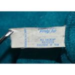 Vanity Fair Vintage 70's Embroidered Housecoat Mumu Velour Robe Pockets Size S Photo 9