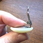 Vintage Womens Costume Jewelry Ivory Faux Pearl Clip On Earrings White Photo 13