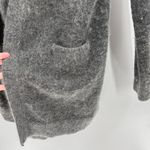 Levi's Women's Gray Open Cardigan Sweater Mohair Merino Wool Blend Pocket Size S Photo 2