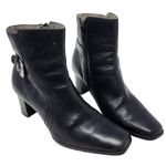 Mountain Lake Dress Boots Side Zip Closure With Buckle Square Toe Black Size 8.5 Photo 0