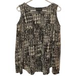 Frank Lyman Design Black White Tweed Open Cold Shoulder Blouse Tunic Top 12 Photo 7