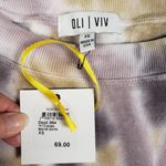 NWT Oli Viv Parker Tie Dye Cropped Crop Pullover Sweatshirt Women's Size XS Purple Photo 5