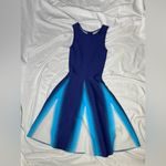 ISSA London Spray Paint Jacquard Dress| XS Blue Photo 7