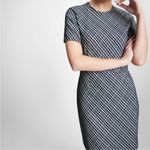 Spanx Ponte Mini Dress in Jacquard Black and White Size Medium Photo 1