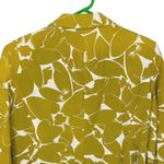 Michael Kors Womens Floral Peak Lapel Silk Blend Blazer Jacket Lime Green Sz 14 Photo 3