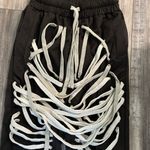 Magalace black satin joggers Photo 4