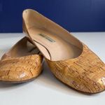 Manolo Blahnik  Tan‎ Cork Ballet Flats Size 10.5 Photo 0