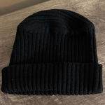 Apt. 9  Wool Blend Ribbed Knit Black Beanie Hat Winter One Size Photo 0
