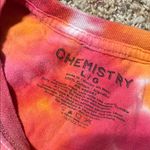 Chemistry Pink and Orange Fiber Art Swirl Photo 2