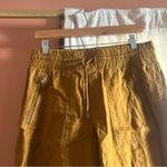 Athleta Cabo Linen Jogger Toasted Ochre Gold Burnt Orange Athleisure Size 4 Photo 2