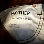 MOTHER The Insider Ankle Pants Flared Cropped Tortoise Shell Faux Show 26" Brown Photo 3