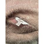 Candie's XL Sweater Pink Striped Ribbed Eyelash Fuzzy Soft Coquette Cottage Photo 2