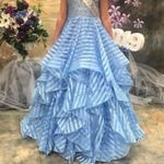 Mori Lee Size 2  blue long gown Photo 3