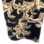 Style & Co Velour Track Jacket 2X Plus Size Black Brown Floral Y2K AOP Grunge Whimsigoth‎ Photo 9